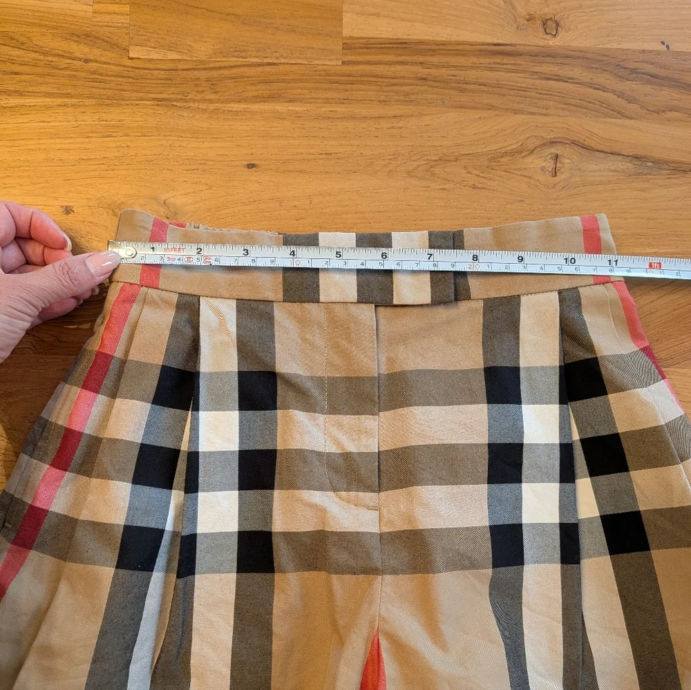 Burberry Girls Nova Check Skort Plaid Pleated Beige Size 6Y (Est.) - Picture 9 of 11